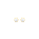 22K Gold Elegant Pearl Stud Earrings